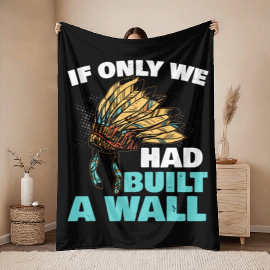 Aboriginal Indians Indigenous Native American Day Throw Blankets