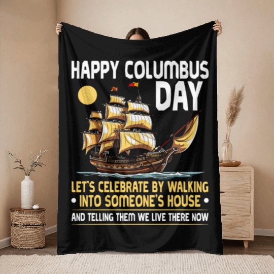Aboriginal Indians Indigenous Native American Day Throw Blankets