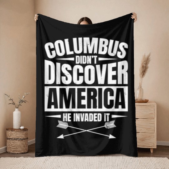 Aboriginal Indians Indigenous Native American Day Throw Blankets