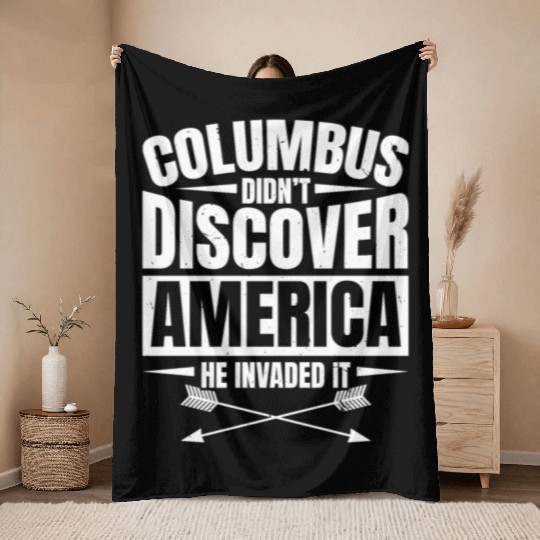 Aboriginal Indians Indigenous Native American Day Throw Blankets