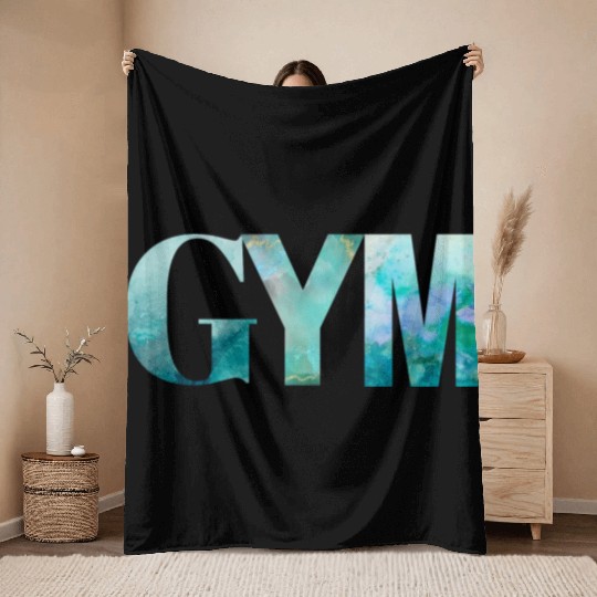 GYM | Fitness | Workout | Sportsman Throw Blankets