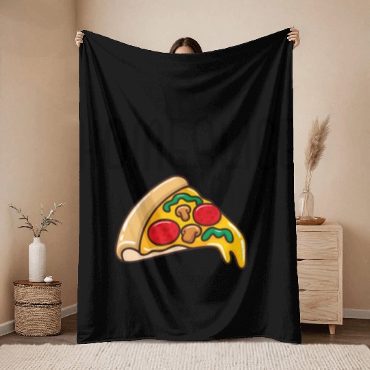 Homeslice Pizza Pizza Merry Throw Blankets