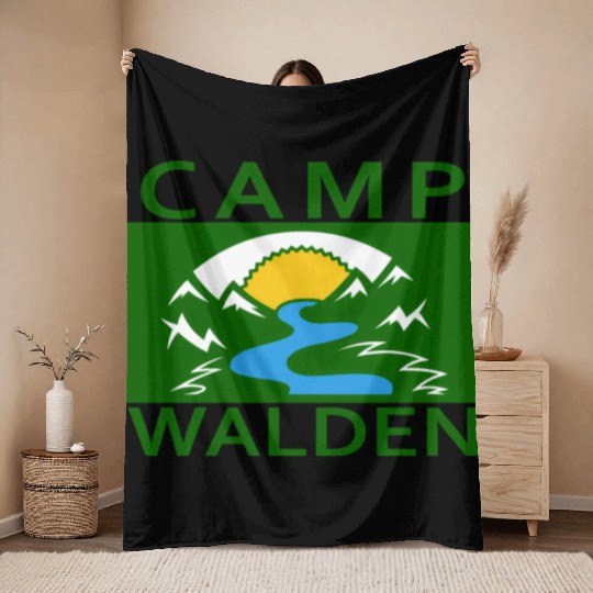 Camp Walden An Adventure A Summer Camp Throw Blankets