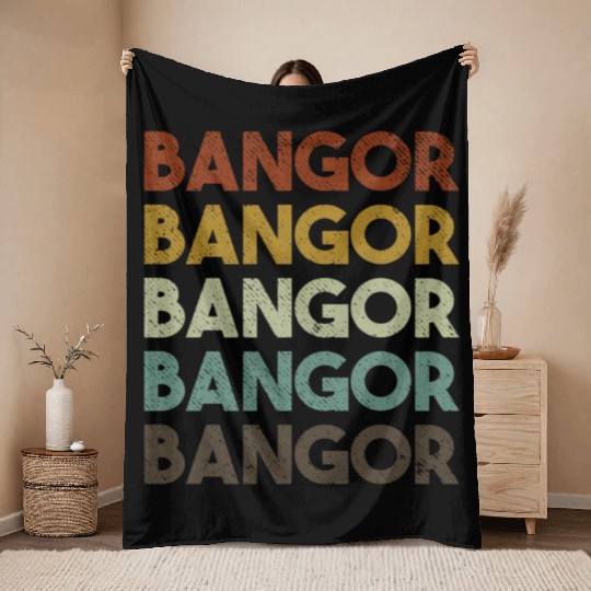 Bangor Maine Throw Blankets