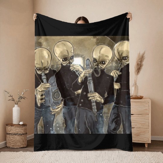 Cantina Band Mos Eisley Throw Blankets
