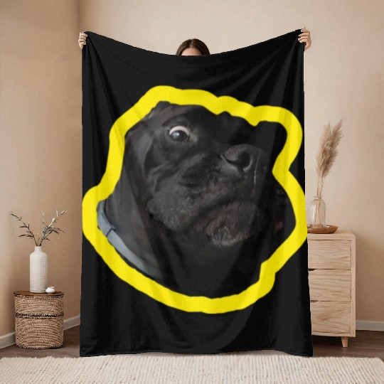 Crazy Cane Corso Throw Blankets