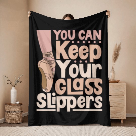 Ballet Ballerina Dance Dancer Dancing Ballet Gift Throw Blankets
