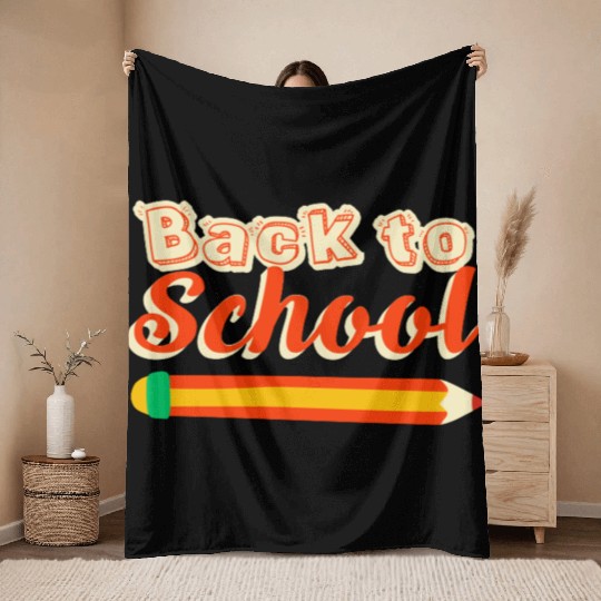 Back To School Throw Blankets