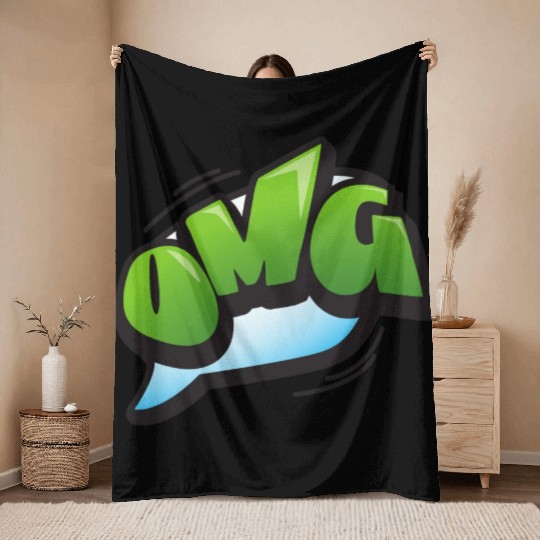 OMG Throw Blankets design