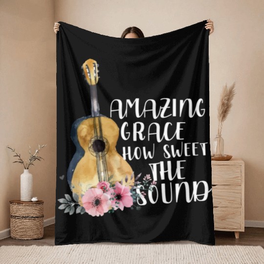 Amazing Grace How Sweet The Sound Throw Blankets