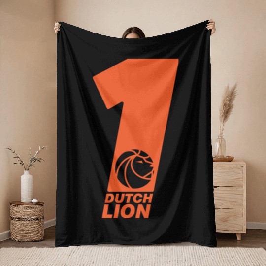 Dutch Lion nostalgia Throw Blankets