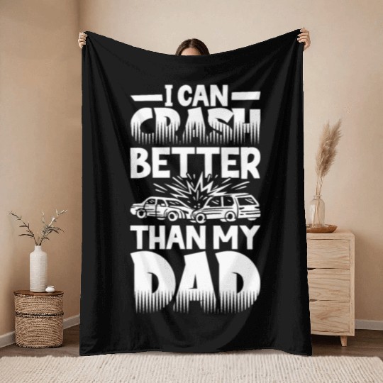 Demo Derby Demolition Derby Demolition Derby Lover Throw Blankets