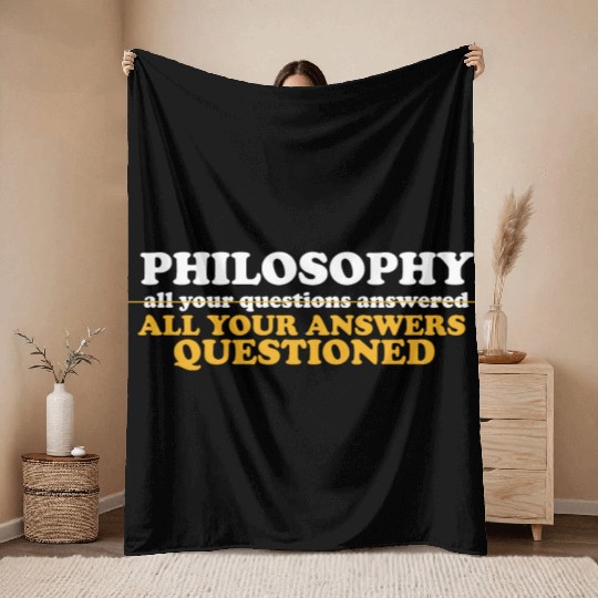 Philosophy Teacher Poetry Reading Book Science Throw Blankets