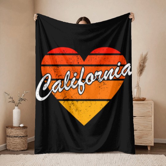 California Family Vacation 70S 80S Throw Blankets
