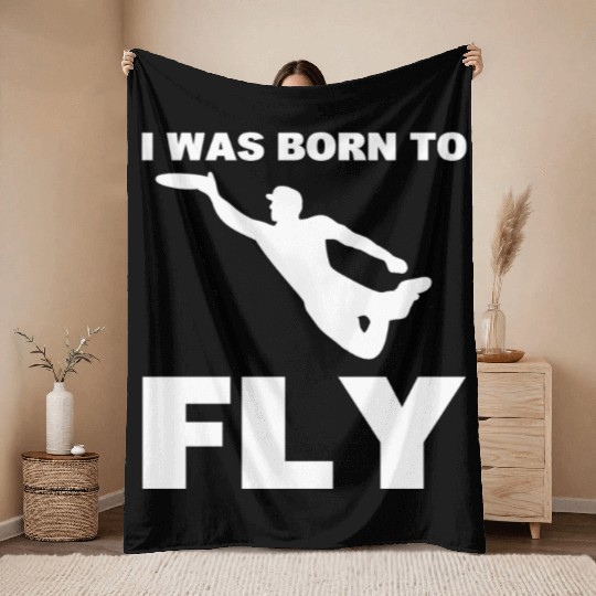 Ultimate Frisbee Player Handler Throw Blankets
