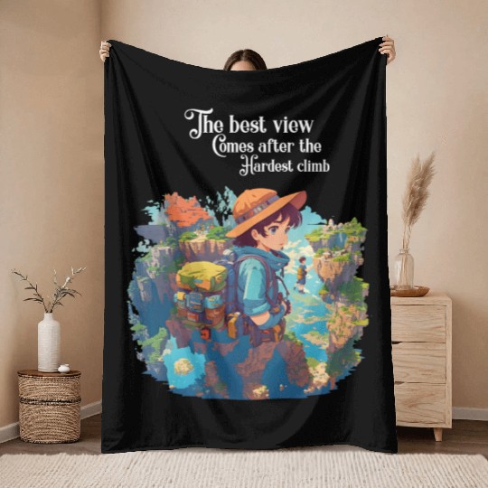 Mountains Tour Throw Blankets Design