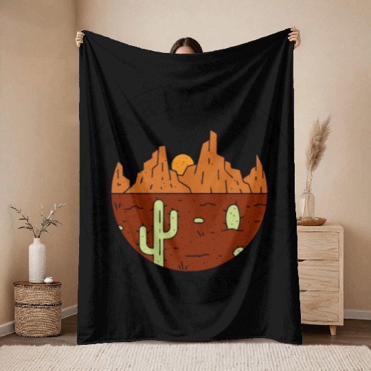 Arizonna Grand canyon state 1912 sunset land Throw Blankets