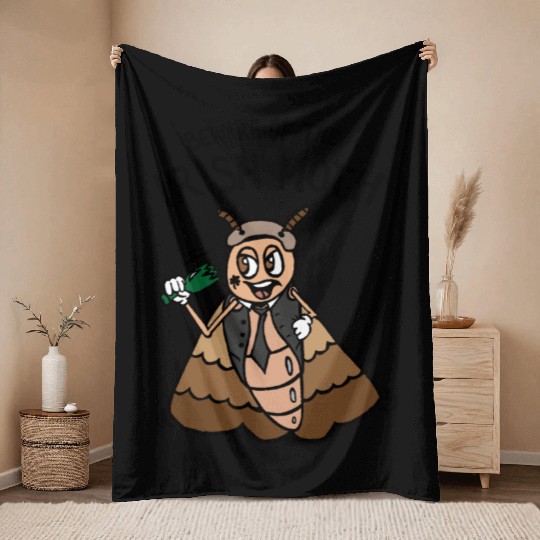 Beware of the Irish Moth / Mob Throw Blankets