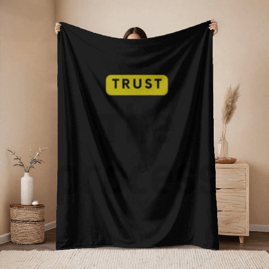 Trust The Process Throw Blankets