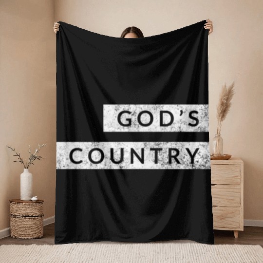 God'S Cory American Blake Concert Throw Blankets