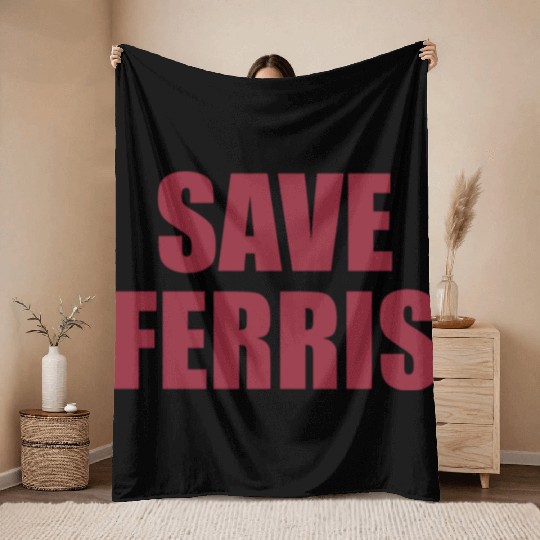 Save Ferris Throw Blankets