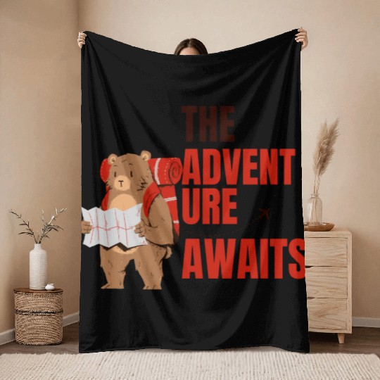 Adventure waiting for you : Travel Throw Blankets