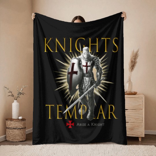 Knights Templar Christian Religious Warrior Oath E Throw Blankets
