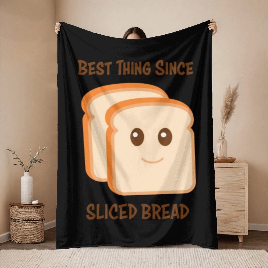 Best Thing Since Sliced Bread Throw Blankets