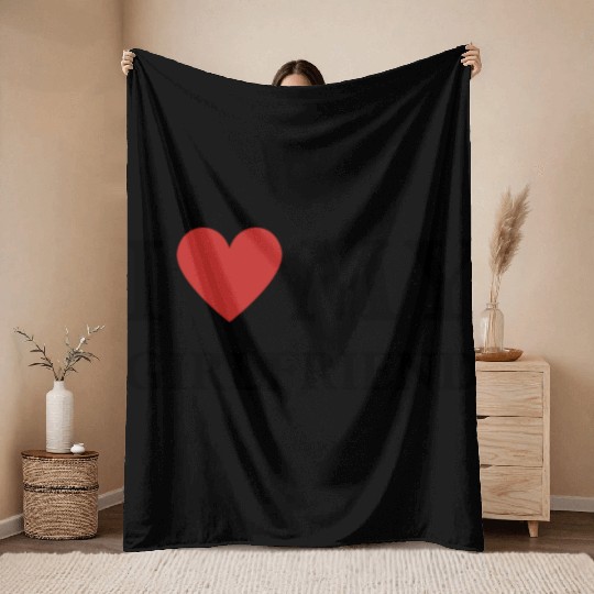 i Love My Girlfriend Throw Blankets