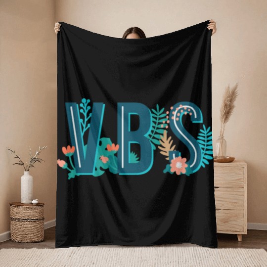 VBS Crew Summer Camp Bible Study Vacation Bible Throw Blankets