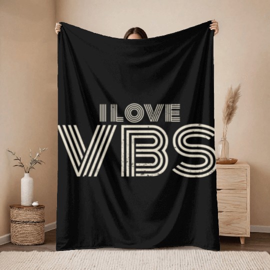 VBS Crew Summer Camp Vacation Teacher Student Throw Blankets