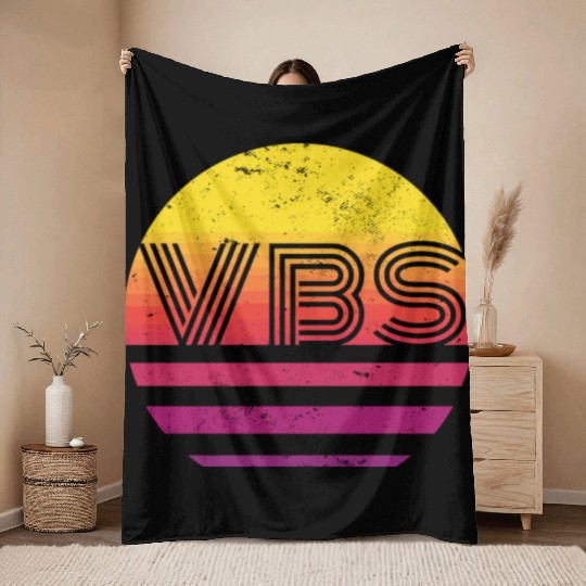 VBS Crew Vacation Bible School Squad Bible Study Throw Blankets