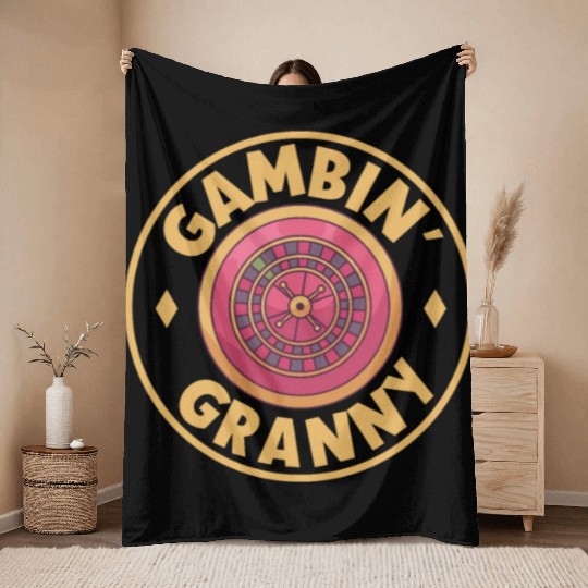 Poker Casino Poker Player Gambling Roulette Gift Throw Blankets