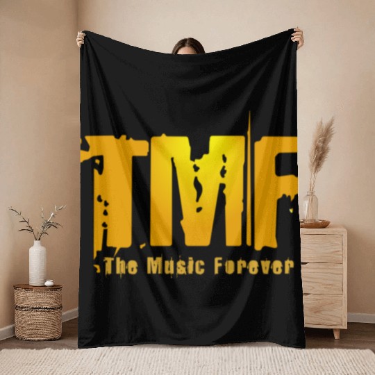 TMF Gold Logo Throw Blankets