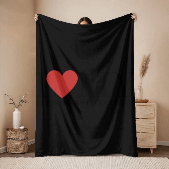 I HEART MY ELEMENTARY TEACHER Throw Blankets