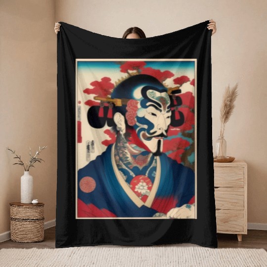 Yakuza Warriors of the Edo Night Throw Blankets