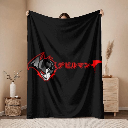 Devilman Crybaby classic Throw Blankets
