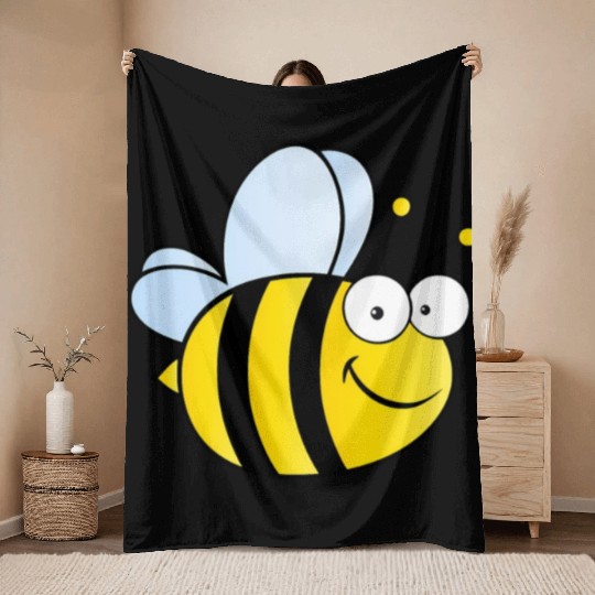 Bumble Bee Throw Blankets
