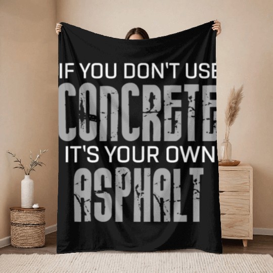 Nana of the Birthday Boy Construction Worker Bday Throw Blankets