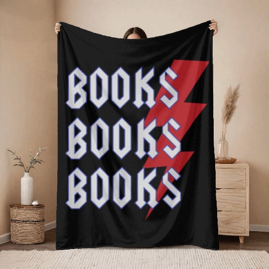 Reading Teacher Cool Books Thunderbolt Men Women Throw Blankets