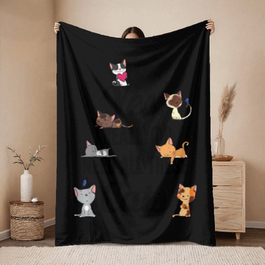 Yes I Really Do Need All These Cats Cat Lovers Throw Blankets