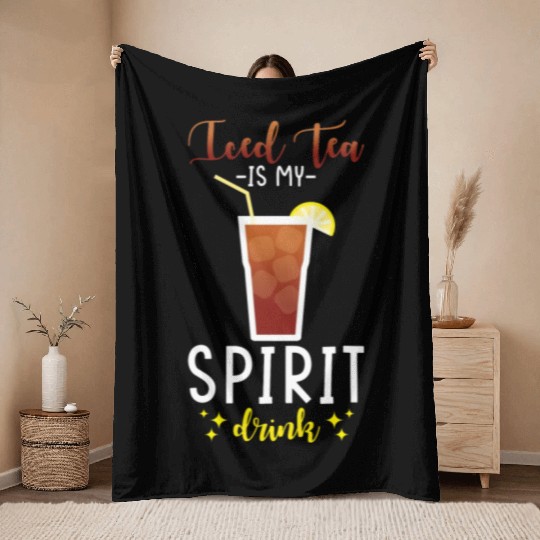 Iced Tea Drink Design Sweeten Up Your Day With Throw Blankets