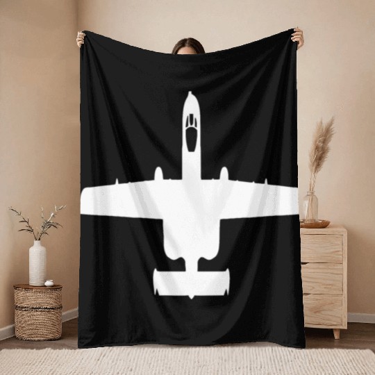 A 10 Warthog Throw Blankets