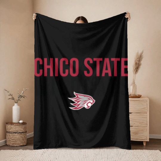 Chico State Wildcats Throw Blankets