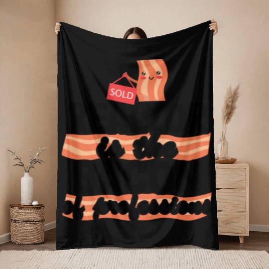 Realtor Is The Bacon Of Professions Real Estate Throw Blankets