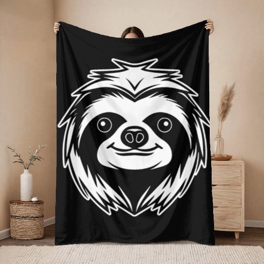 Sloth Throw Blankets