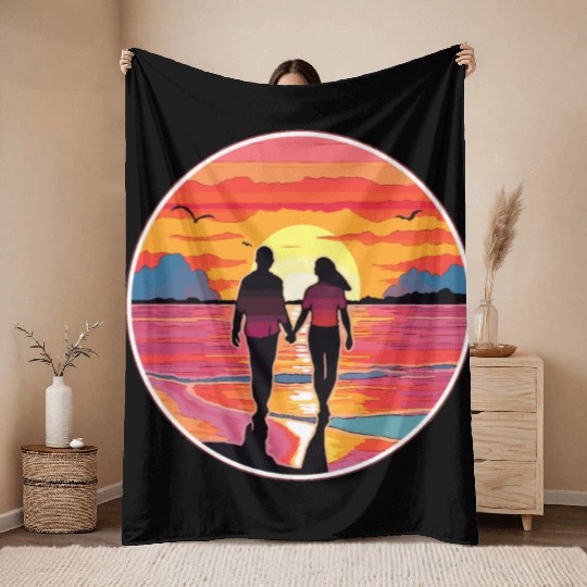 Ocean of Love Throw Blankets