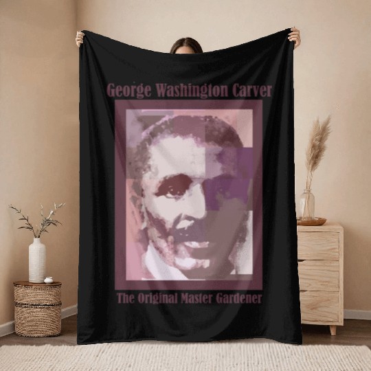 George Washington Carver Throw Blankets