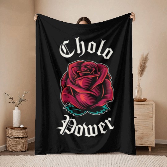 Cholo Power Mecan Chicano Cholo For Cholo Throw Blankets