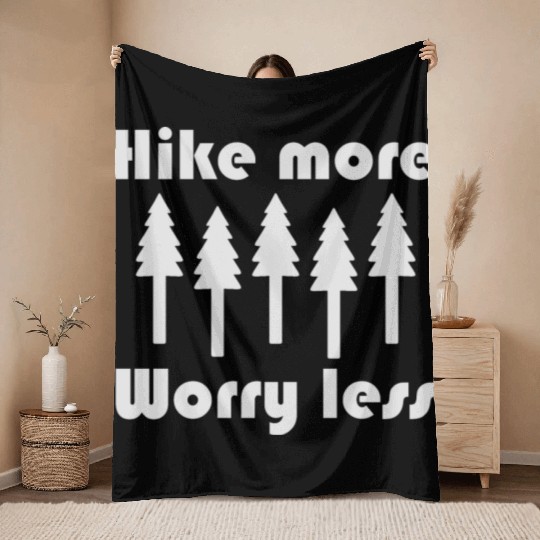 hiking, nature, outdoors, camping, adventure. Throw Blankets